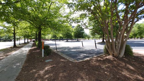 image of a block sized parking lot